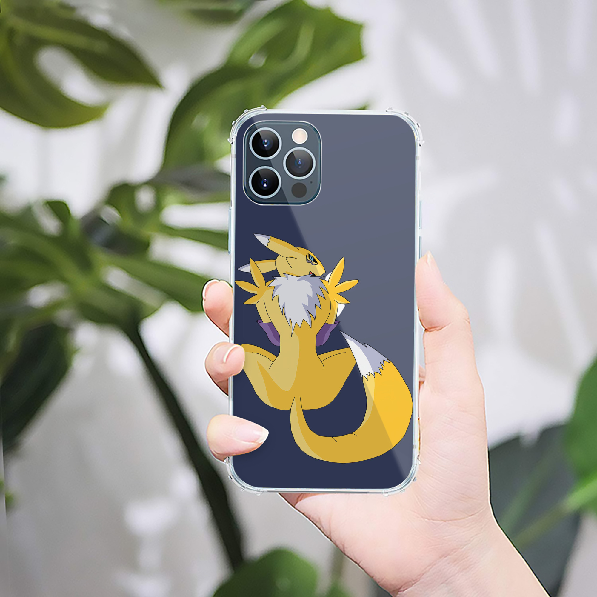 （画像用） Digimon デジタルモンスター/デジモン 【iPhone 12シリーズ対応】透明スマホケース（クリアソフトケース）